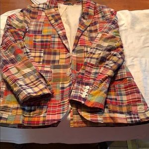 Polo Ralph Lauren Madrass cotton plaid blazer